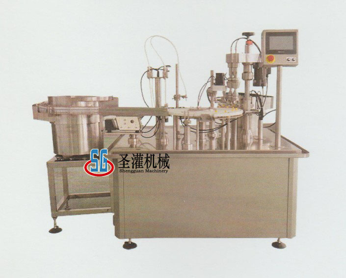 SGLGX type reagent, freezing management pipe filling, sealing and labeling production line